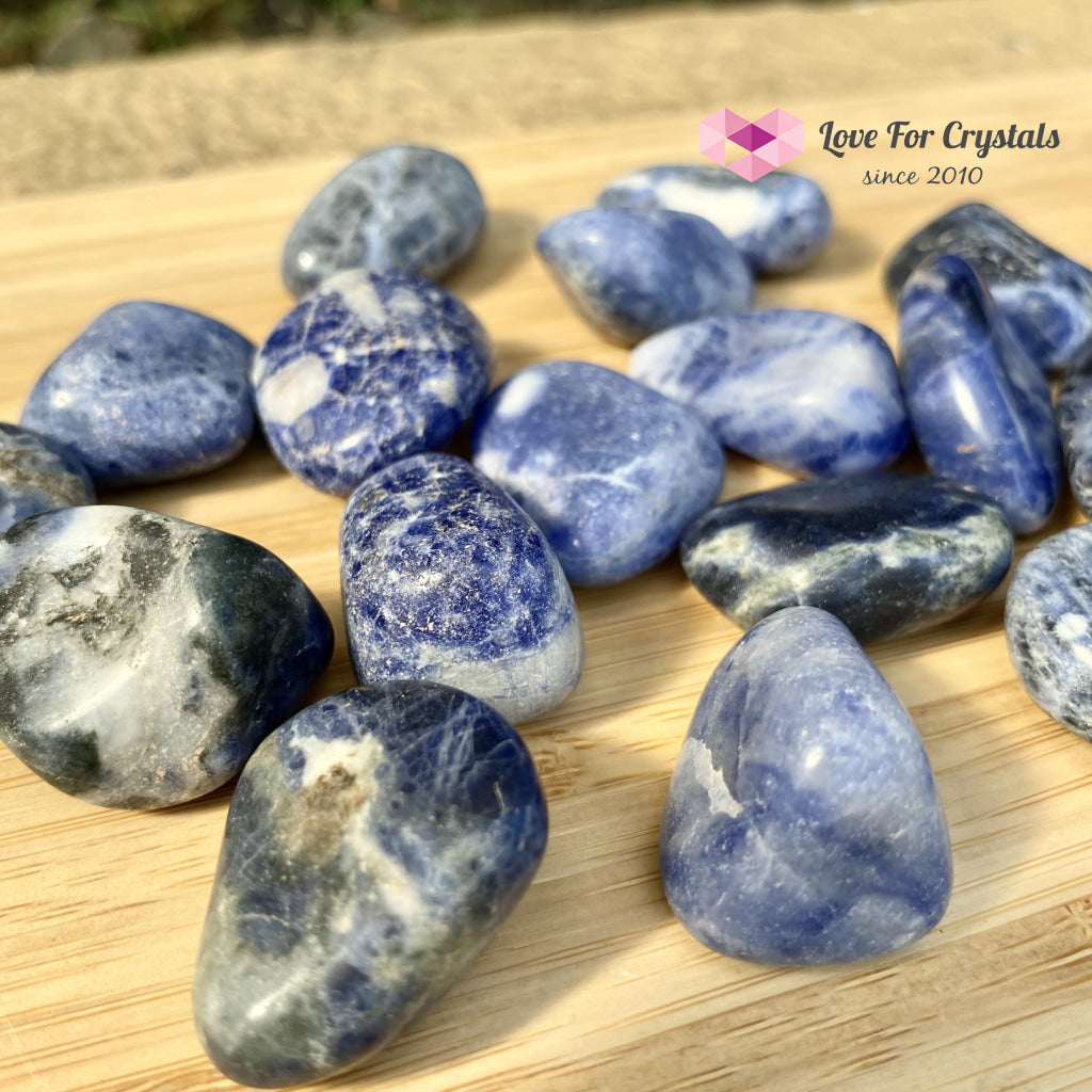 Blue Sodalite Tumbled Stones (Brazil)