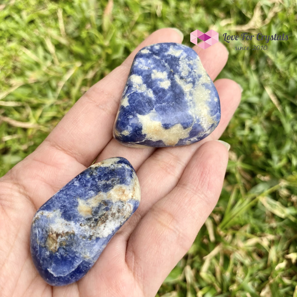 Blue Sodalite Tumbled Stones (Brazil) 45Mm-50Mm (Per Piece)