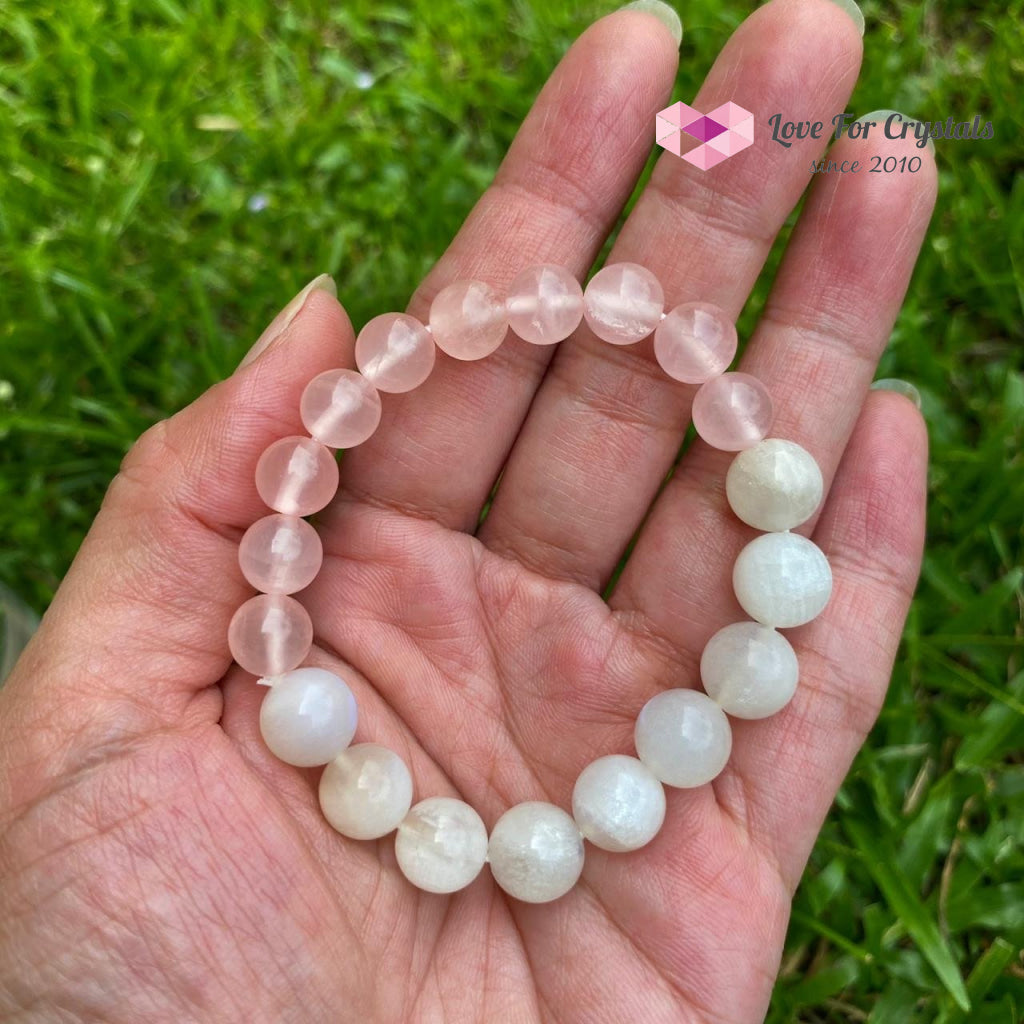 Cancer Zodiac Remedy Bracelet (Moonstone & Rose Quartz)