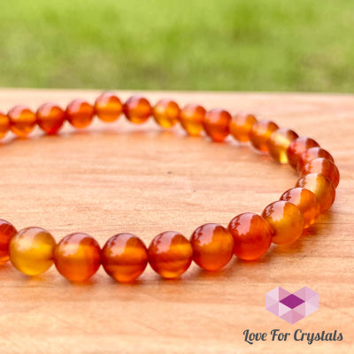 Carnelian 5Mm Bracelet 5.5