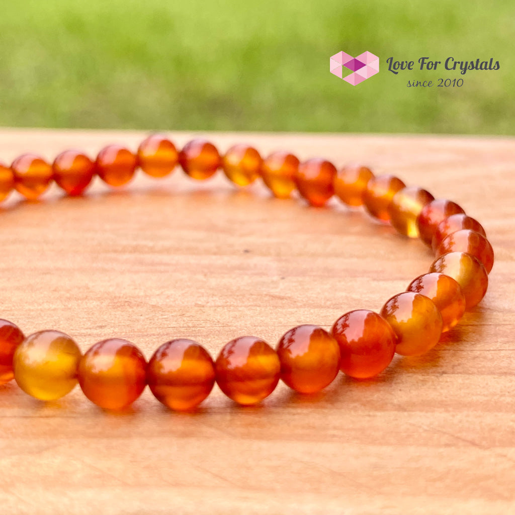 Carnelian 5Mm Bracelet 5.5