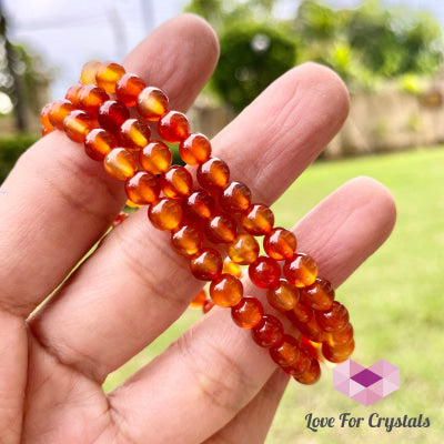 Carnelian 5Mm Bracelet 6.0