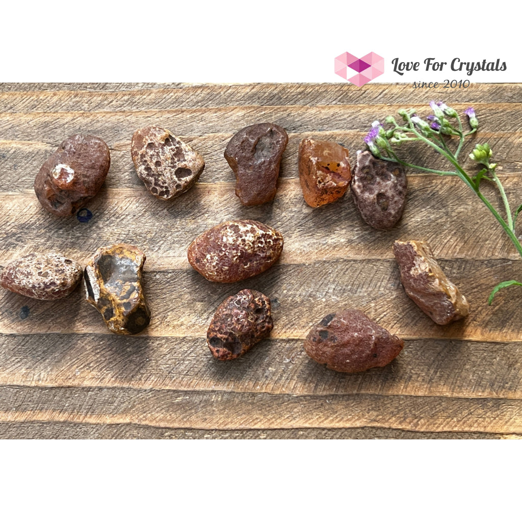 Carnelian Raw Tumbled Stones 4g 24mm Tumbled