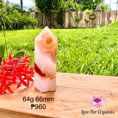 Carnelian Tower Point (Brazil) 64G 66Mm Crystal Points