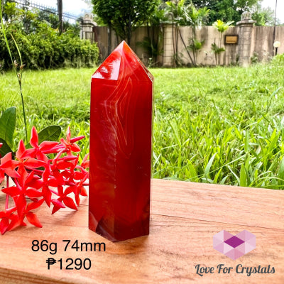 Carnelian Tower Point (Brazil) 86G 74Mm Crystal Points