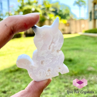 Cat Hand Carved Crystals 55-60Mm Crystals