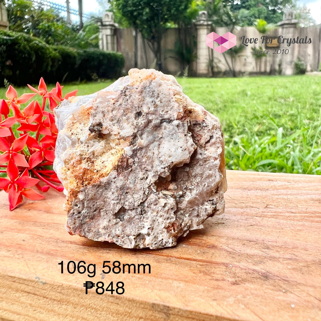 Cherry Blossom (Sakura Flower Agate) Raw 106G 58Mm Crystal