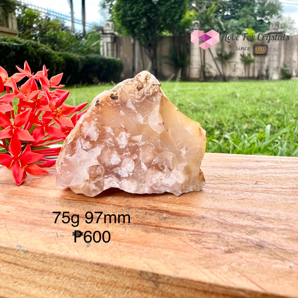 Cherry Blossom (Sakura Flower Agate) Raw 75G 97Mm Crystal