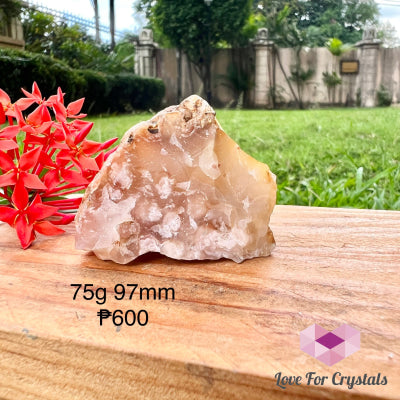 Cherry Blossom (Sakura Flower Agate) Raw 75G 97Mm Crystal