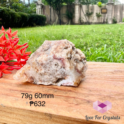 Cherry Blossom (Sakura Flower Agate) Raw 79G 60Mm Crystal