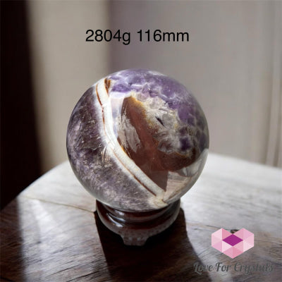 Chevron Amethyst Large Sphere 2804g 116mm