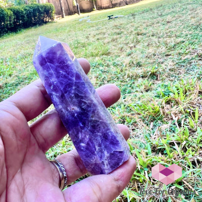 Chevron Amethyst Standing Point (Brazil) Crystal Points