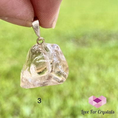 Citrine Natural Tumbled Pendant (Brazil) - Money Activator!