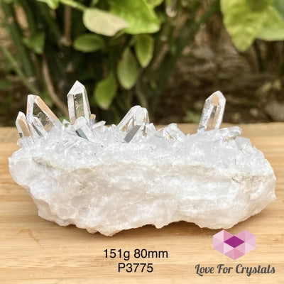 Clear Quartz Cluster (Tomas Gonzaga Mine Brazil) 151G 80Mm
