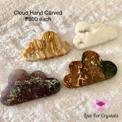 Cloud Hand Carved Crystals (45X70Mm) Crystals