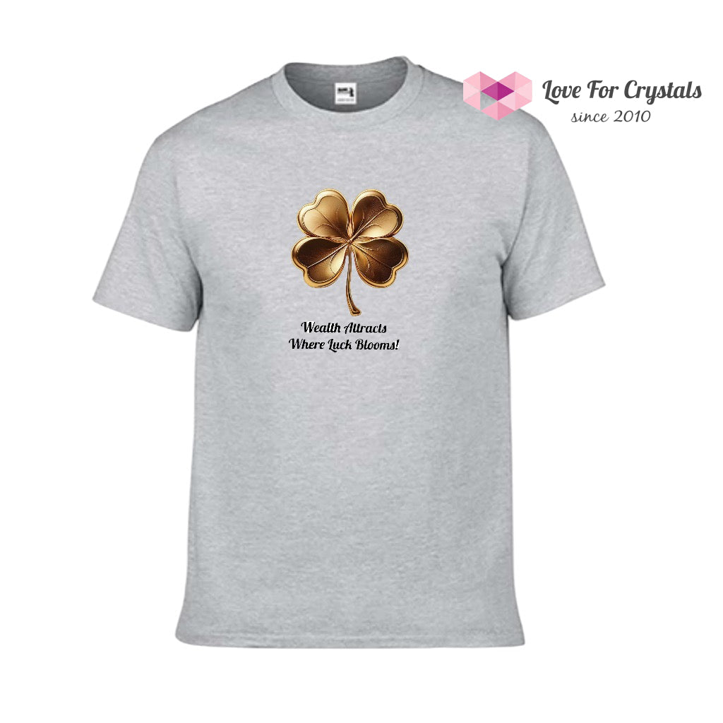 Clover Blessings (Shirts of Fortune) by Fort M Treasures Grey 2XL