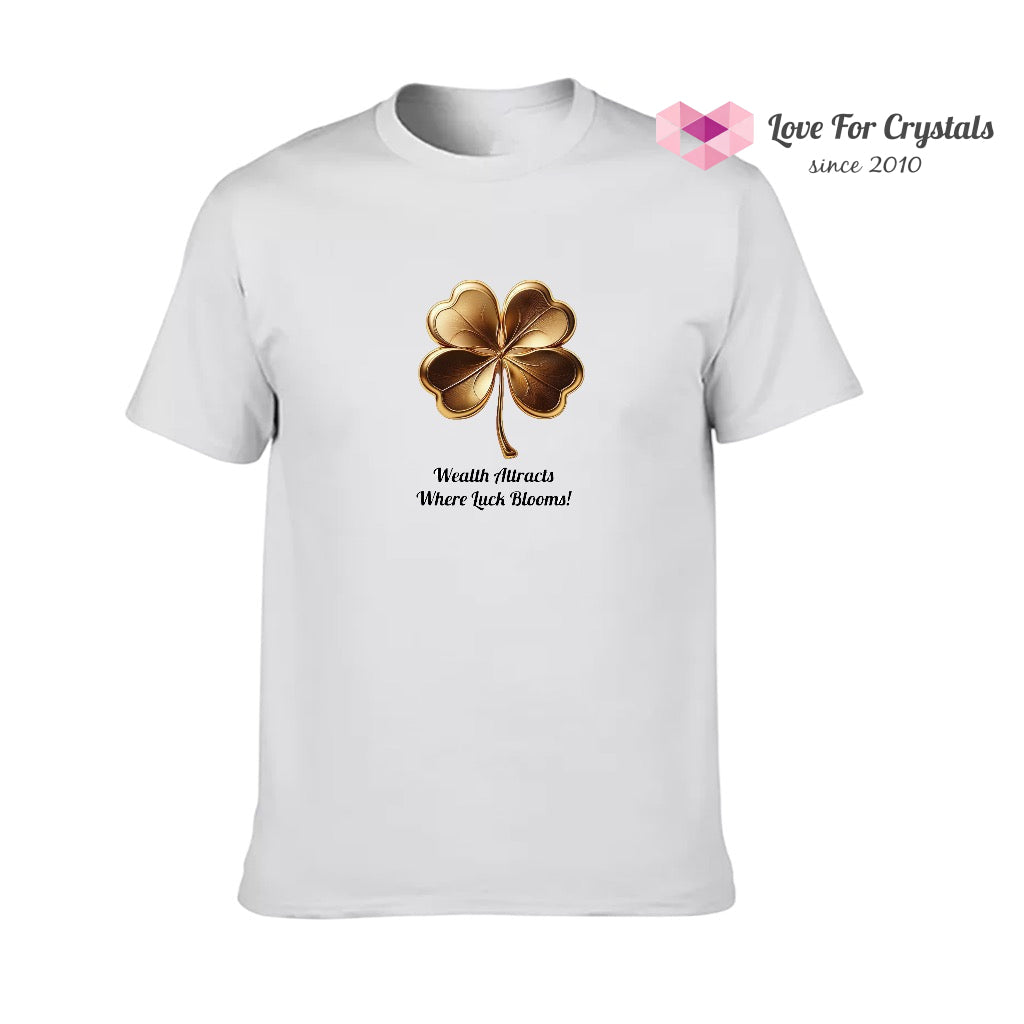 Clover Blessings (Shirts of Fortune) by Fort M Treasures White L