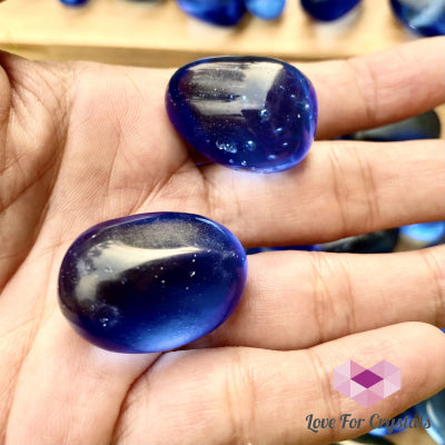 Cobalt Blue Obsidian Pebbles (Man Made From Volcanic Ash) Tumbled