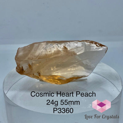 Cosmic Heart Peach Andara Crystal (High Vortex Mount Shasta) 24G 55Mm