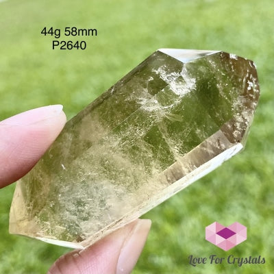 Double Terminated Natural Citrine Polished Point (Brazil) - Not Heated 44G 58Mm Crystal Points