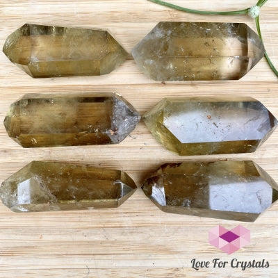 Double Terminated Natural Citrine Polished Point (Brazil) - Not Heated Crystal Points