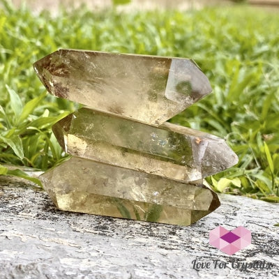 Double Terminated Natural Citrine Polished Point (Brazil) - Not Heated Crystal Points