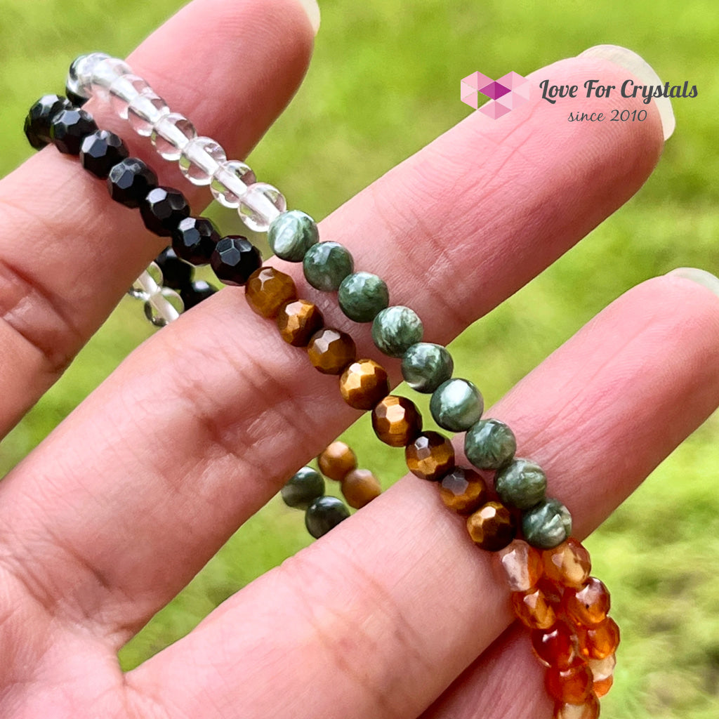 Feng Shui 5-Element Crystal Remedy Bracelet (4Mm) 7.0