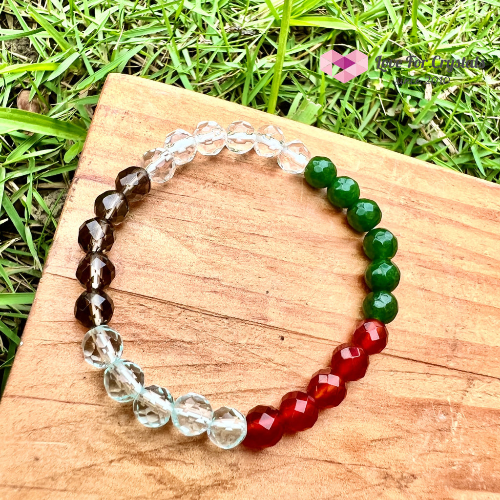Feng Shui 5-Element Crystal Remedy Bracelet (6Mm)