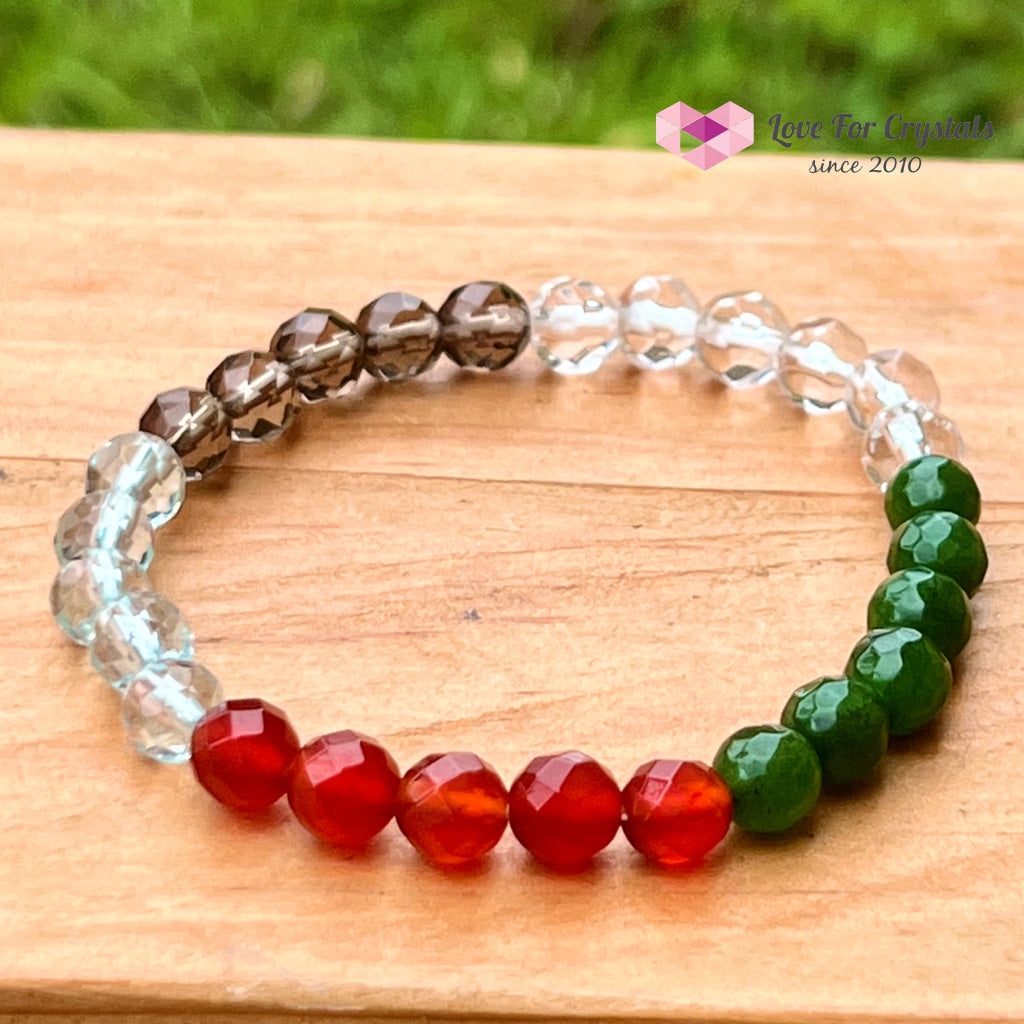 Feng Shui 5-Element Crystal Remedy Bracelet (6Mm) 7.0