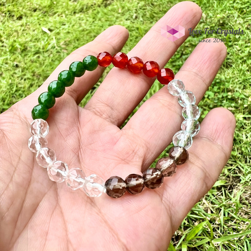 Feng Shui 5-Element Crystal Remedy Bracelet (6Mm) 8.0