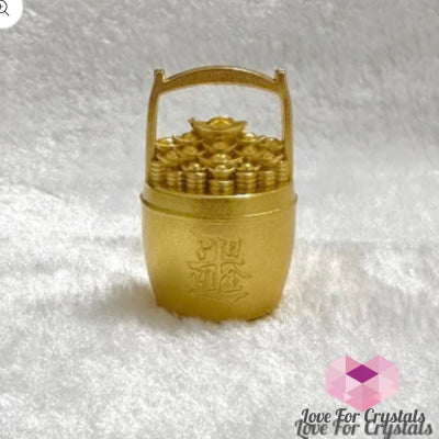 Feng Shui Wealth Golden Bucket (Brass) 5Cm Metaphysical Tools