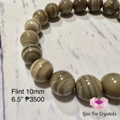 Flint 10Mm Bracelet (Rare!) - Shimmer & Gems 6.5”