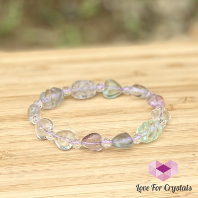 Fluorite Heart Bracelet