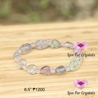 Fluorite Heart Bracelet