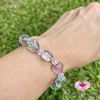 Fluorite Heart Bracelet