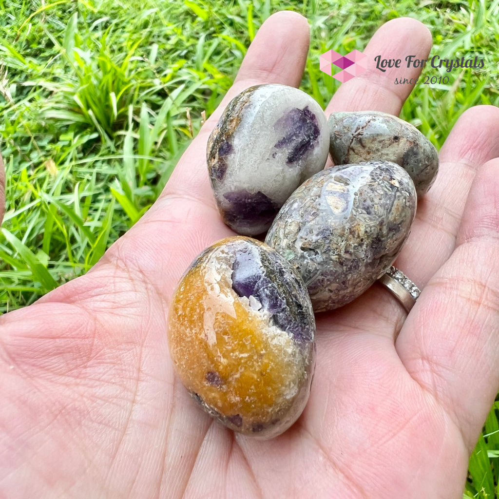Fluorite Root Tumbled Stones