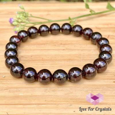 Garnet Bracelet 8Mm (Brazil) Cluster