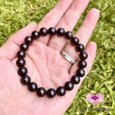 Garnet Bracelet 8Mm (Brazil) Cluster