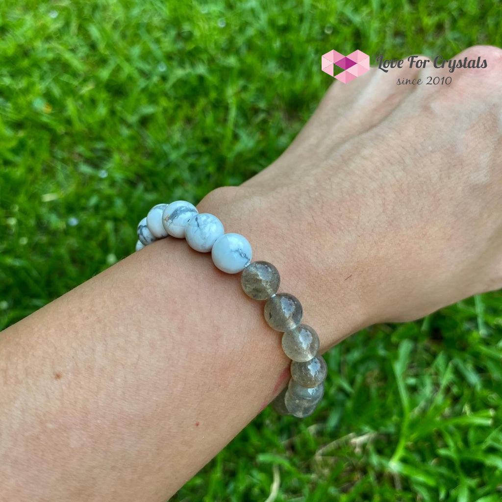 Gemini Zodiac Remedy Bracelet (Labradorite & Howlite)