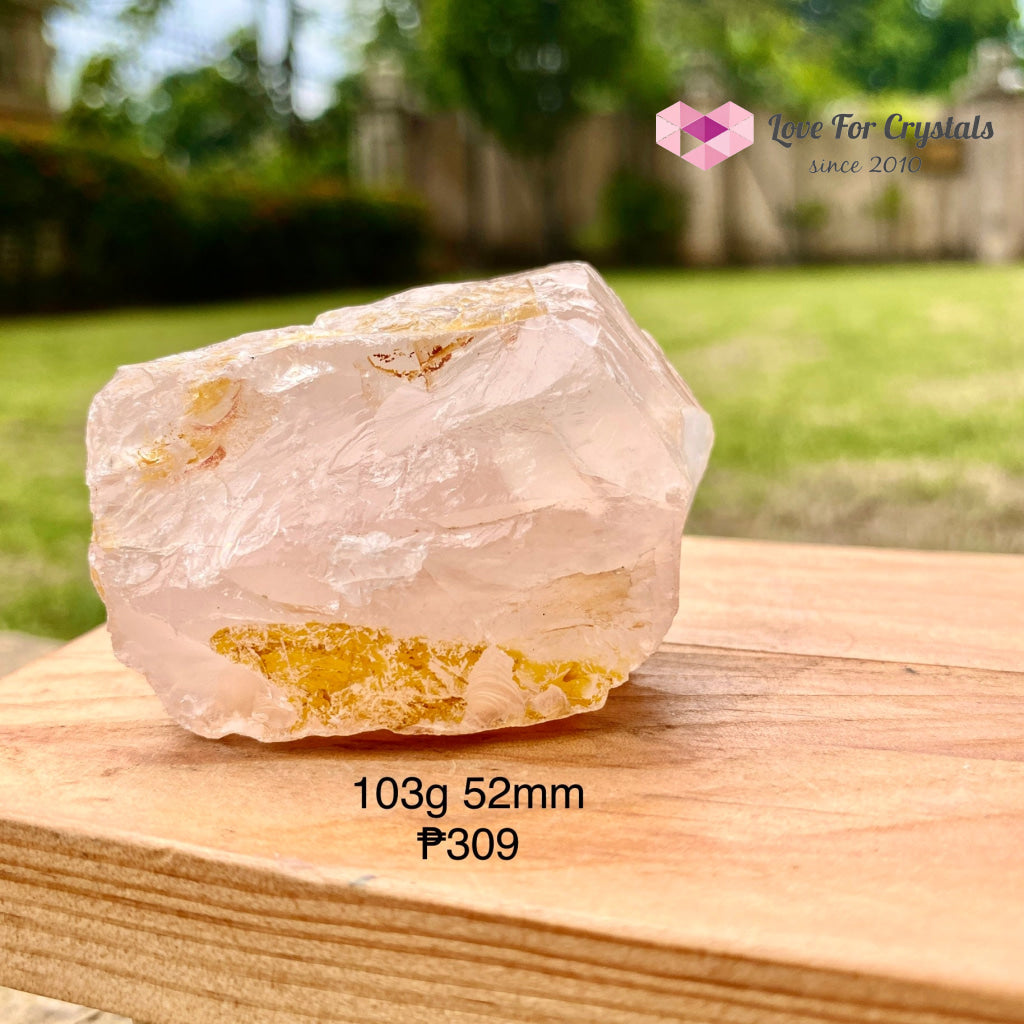 Girasol Raw Rose Quartz (Brazil) 103G 52Mm