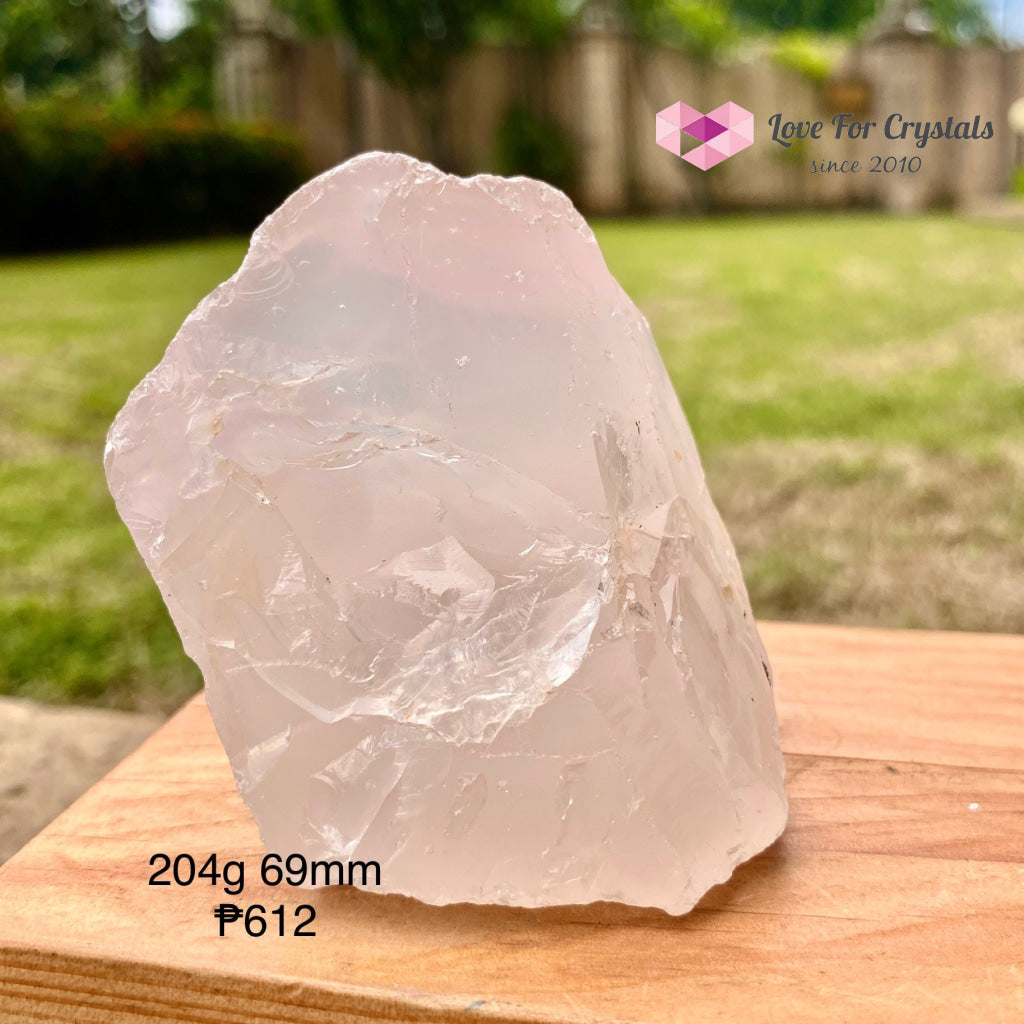 Girasol Raw Rose Quartz (Brazil) 204G 69Mm