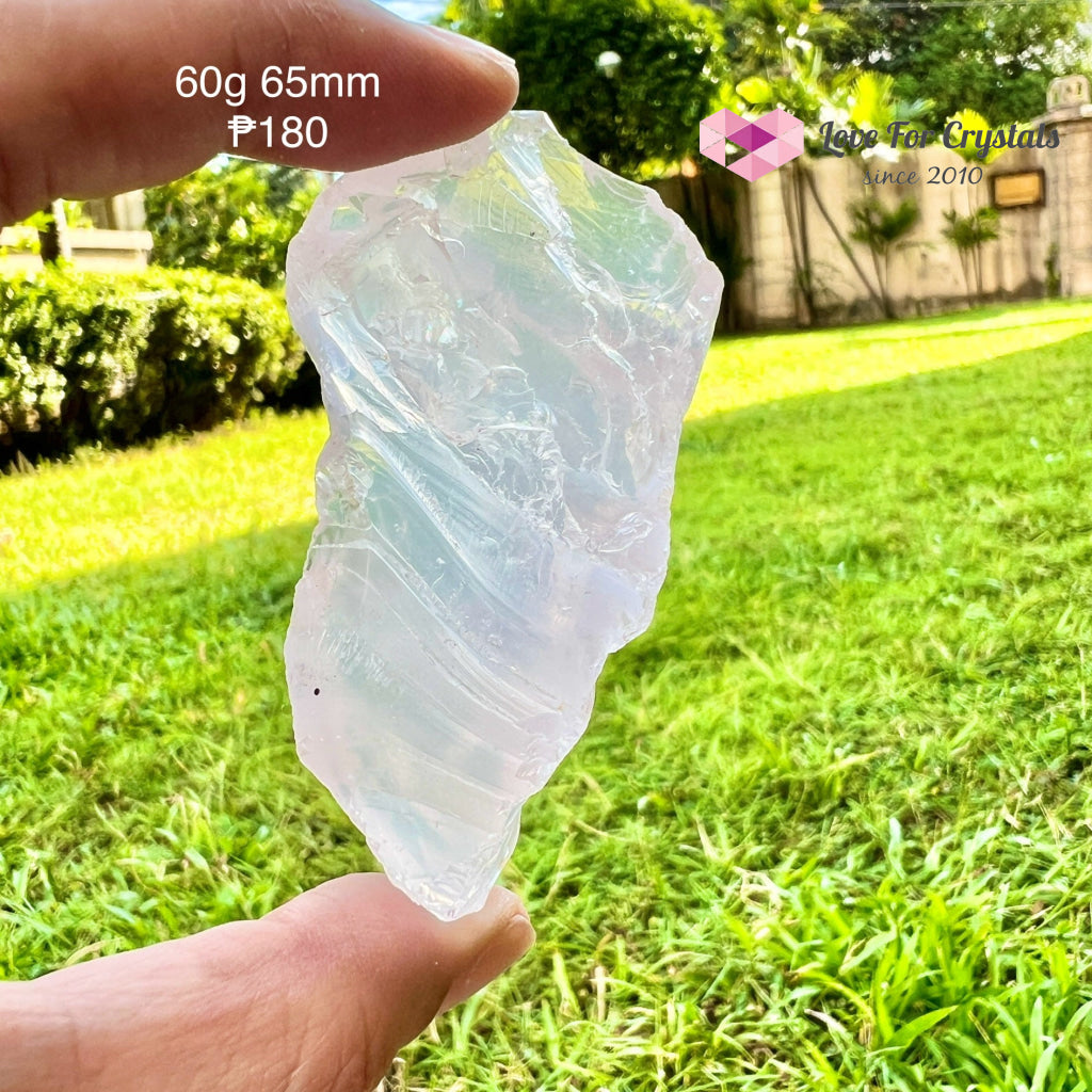 Girasol Raw Rose Quartz (Brazil) 60G 65Mm