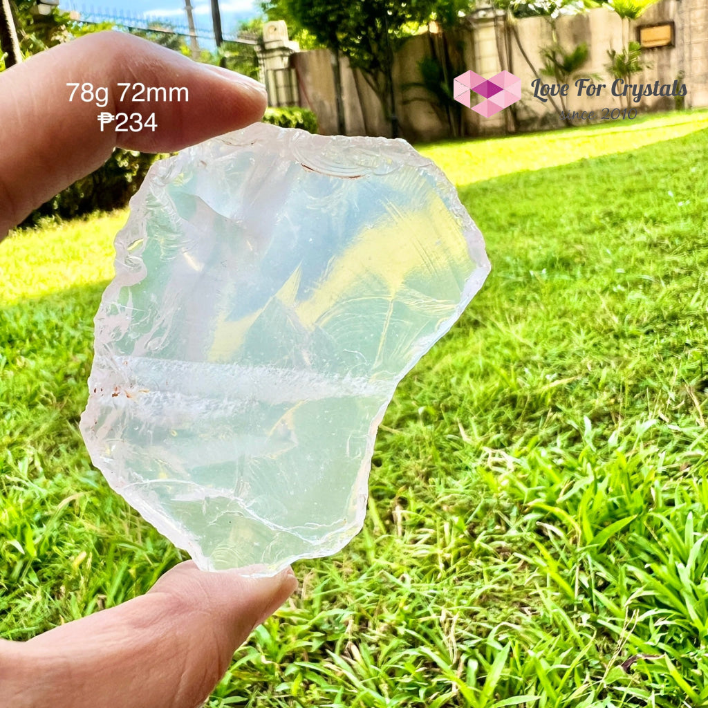 Girasol Raw Rose Quartz (Brazil) 78G 72Mm