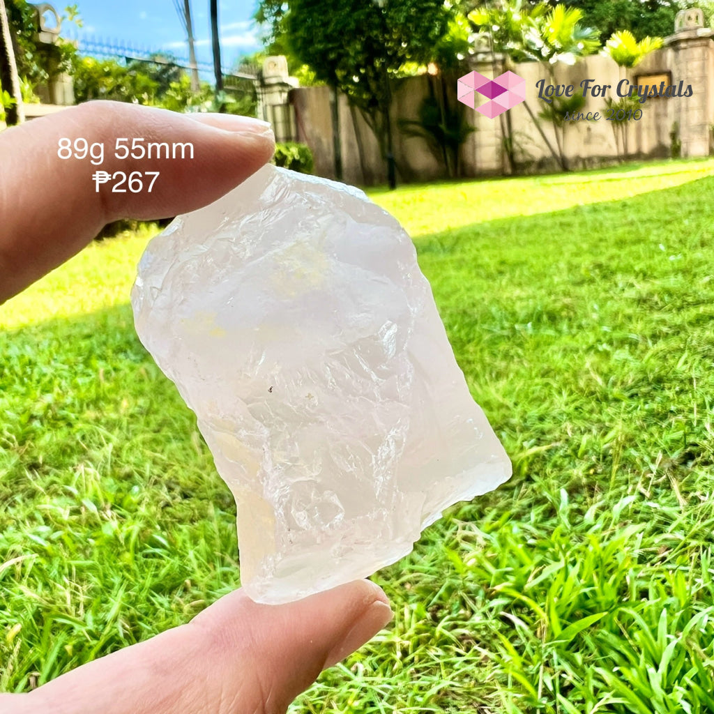 Girasol Raw Rose Quartz (Brazil) 89G 55Mm