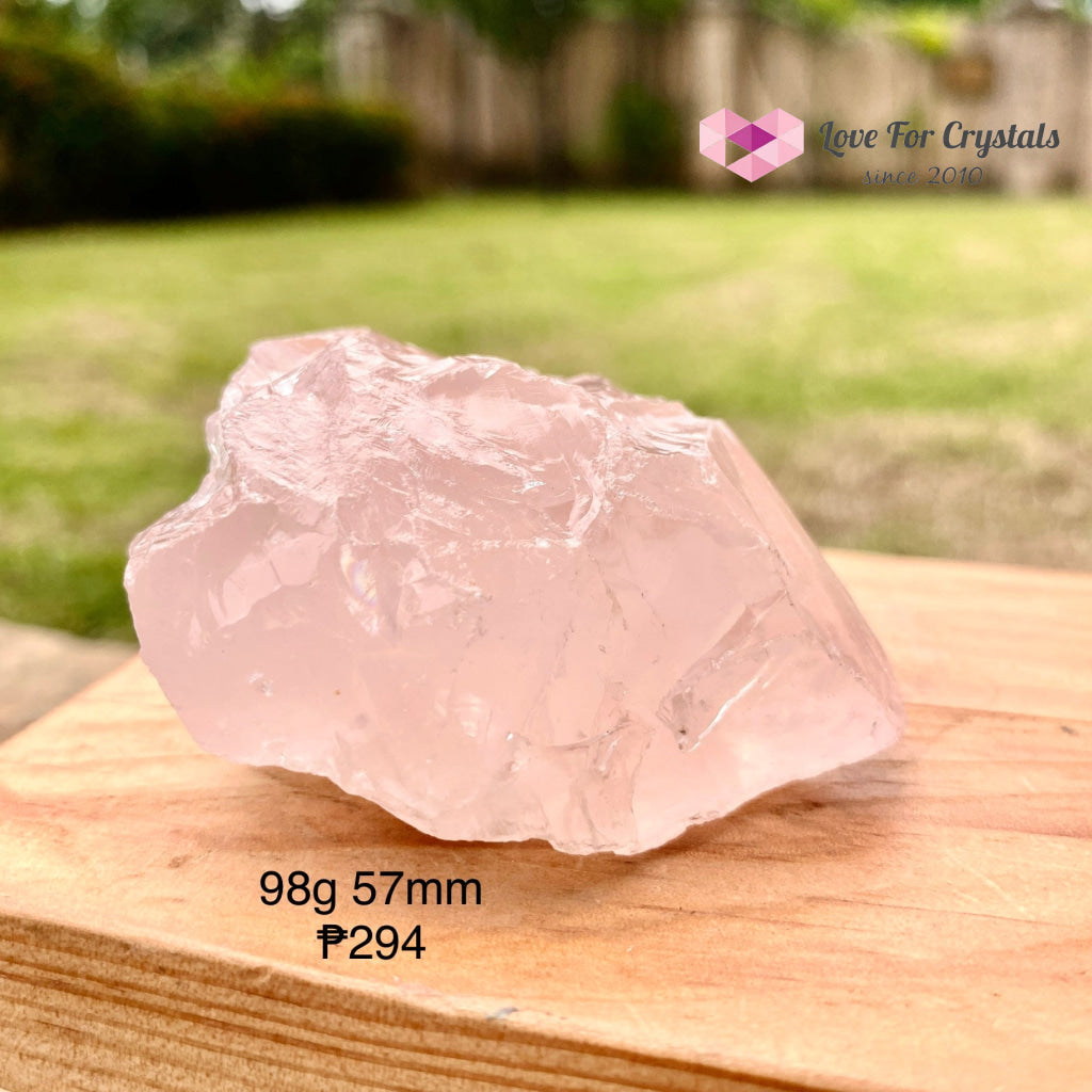 Girasol Raw Rose Quartz (Brazil) 98G 57Mm