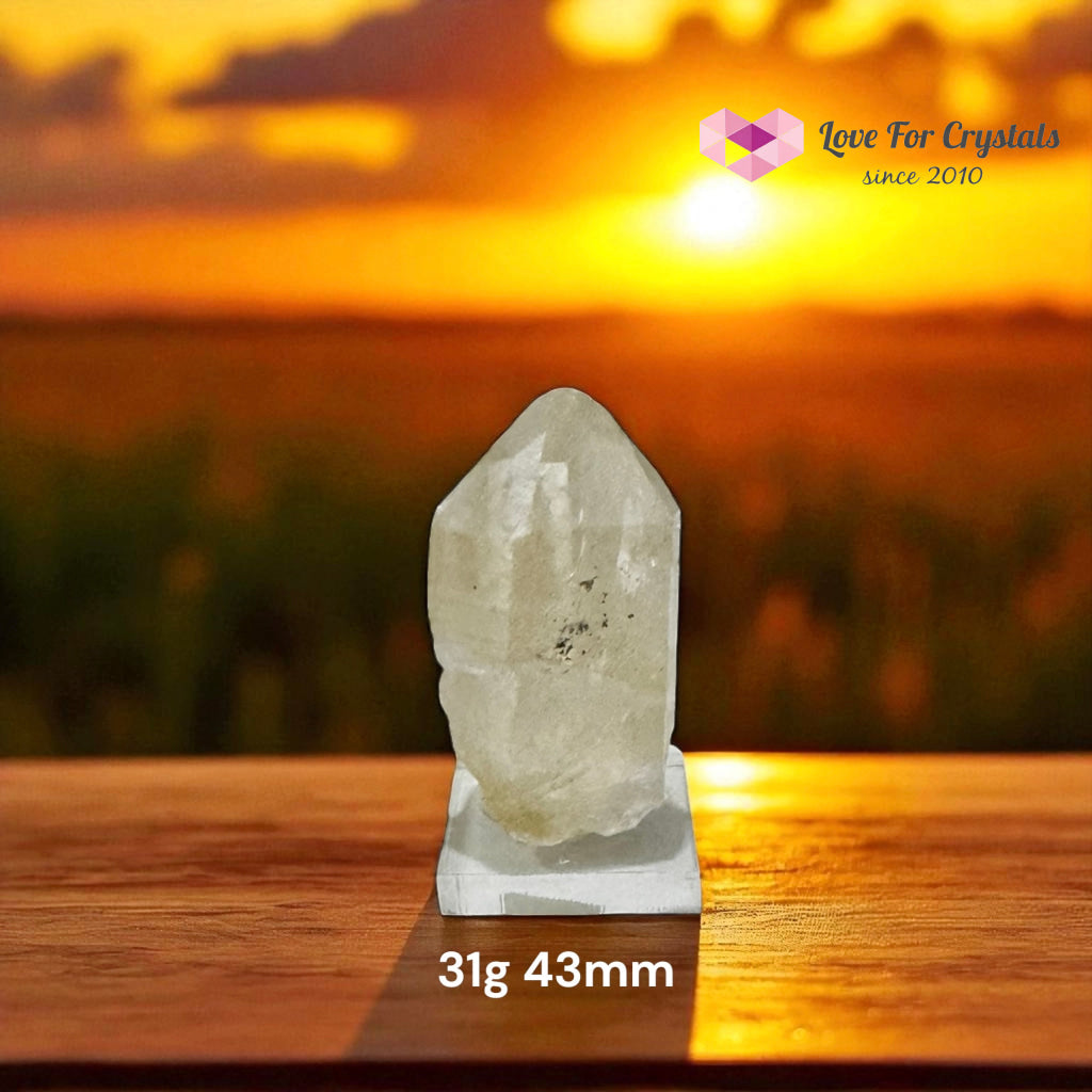 Golden Quartz Lemurian (Brazil) - RARE 31g 43mm Crystal Points