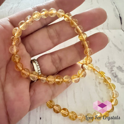 Golden Topaz 6Mm Bracelet 6.0”