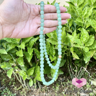 Green Aventurine 15 Long Necklace With 14K Gold-Filled Bead