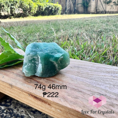 Green Aventurine Quartz Raw Crystal (Brazil) Aaa Grade 74G 46Mm