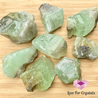 Green Calcite Raw - Acid Washed (Brazil)